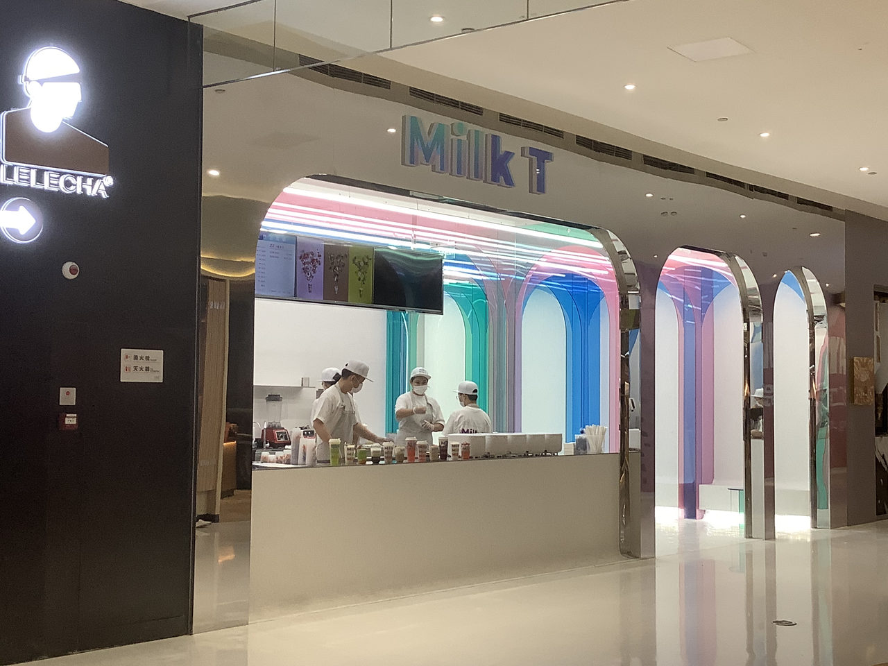 亚克力工程装饰奶茶店装修 图片 1