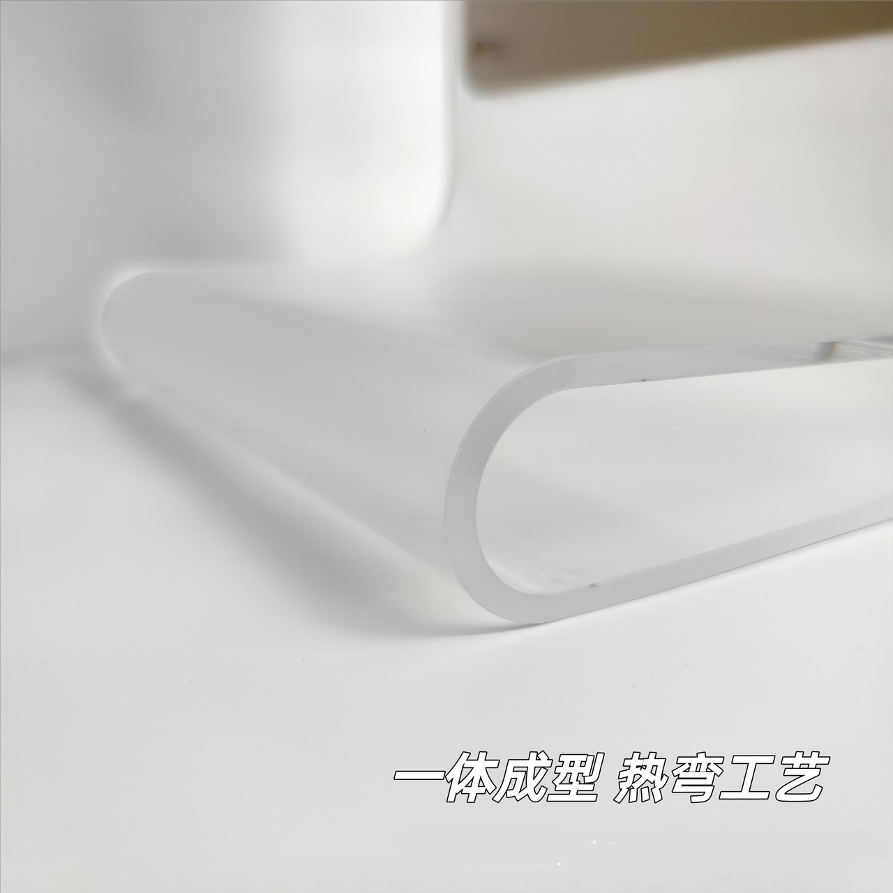 磨砂亚克力透明警示牌热弯酒店商超落地A型牌防滑丝网印标识立牌 图片 2