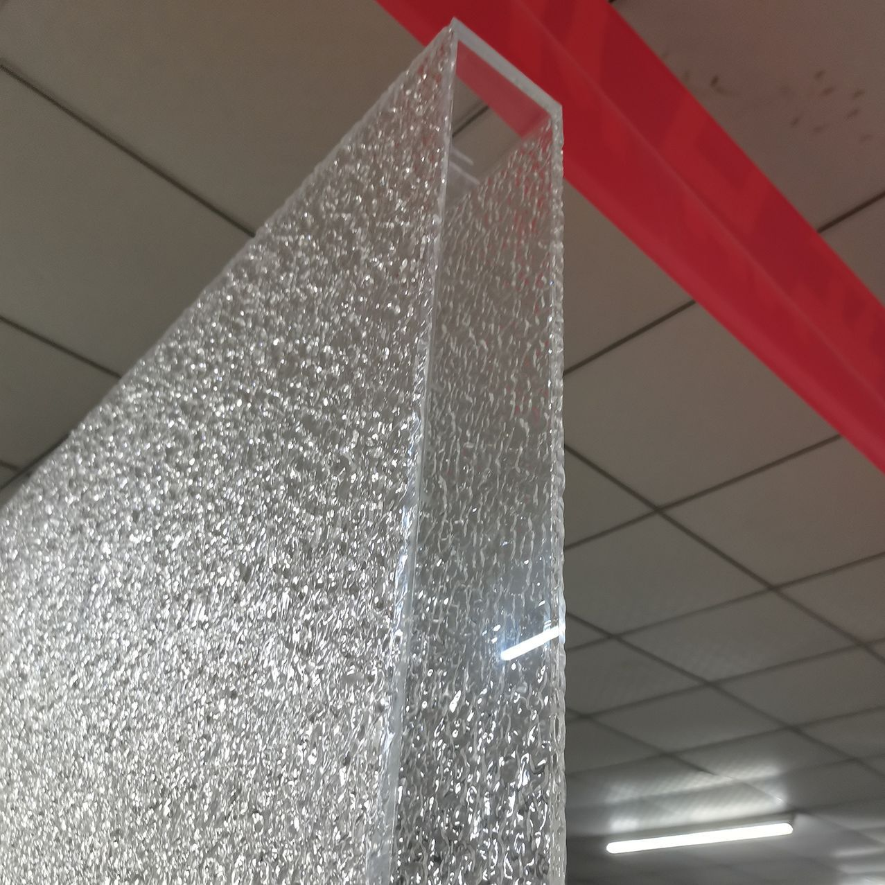透明亚克力水波纹板折弯水槽异形有机玻璃造型景观装饰道具 图片 3