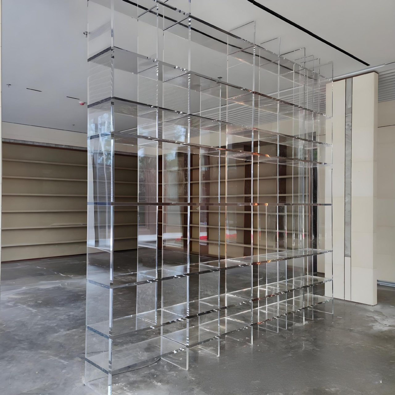 有机玻璃多宝格展示柜定制透明亚克力商务会所博古架亚克力展示架 图片 4