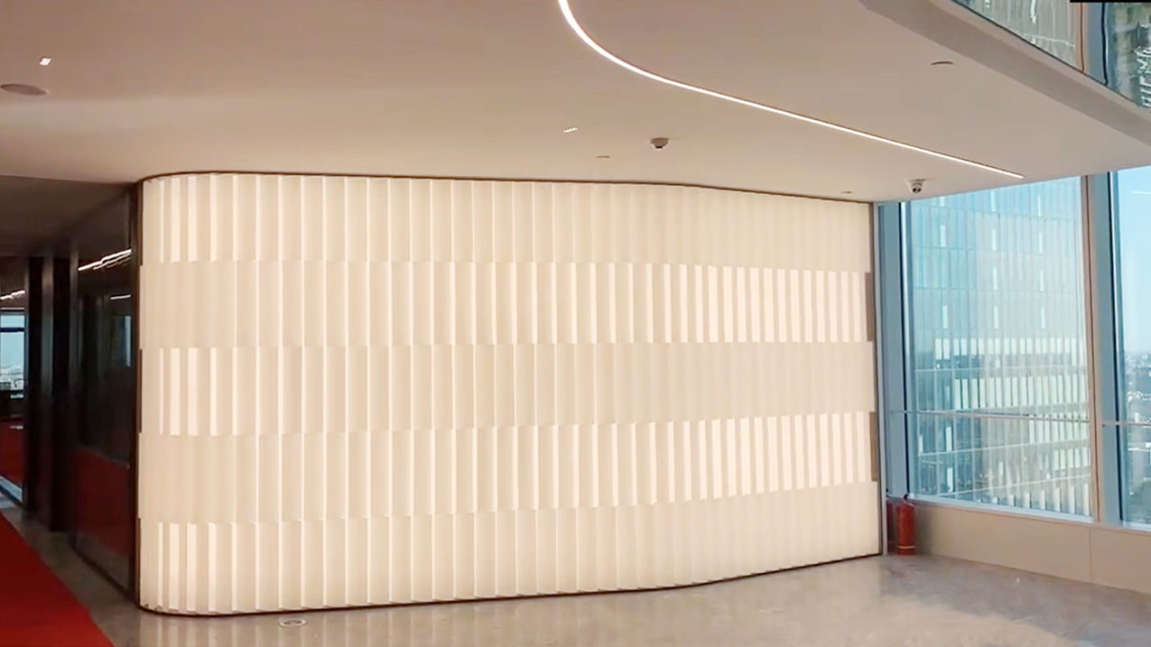 亚克力工程装饰正大中心磨砂背景墙 图片 1