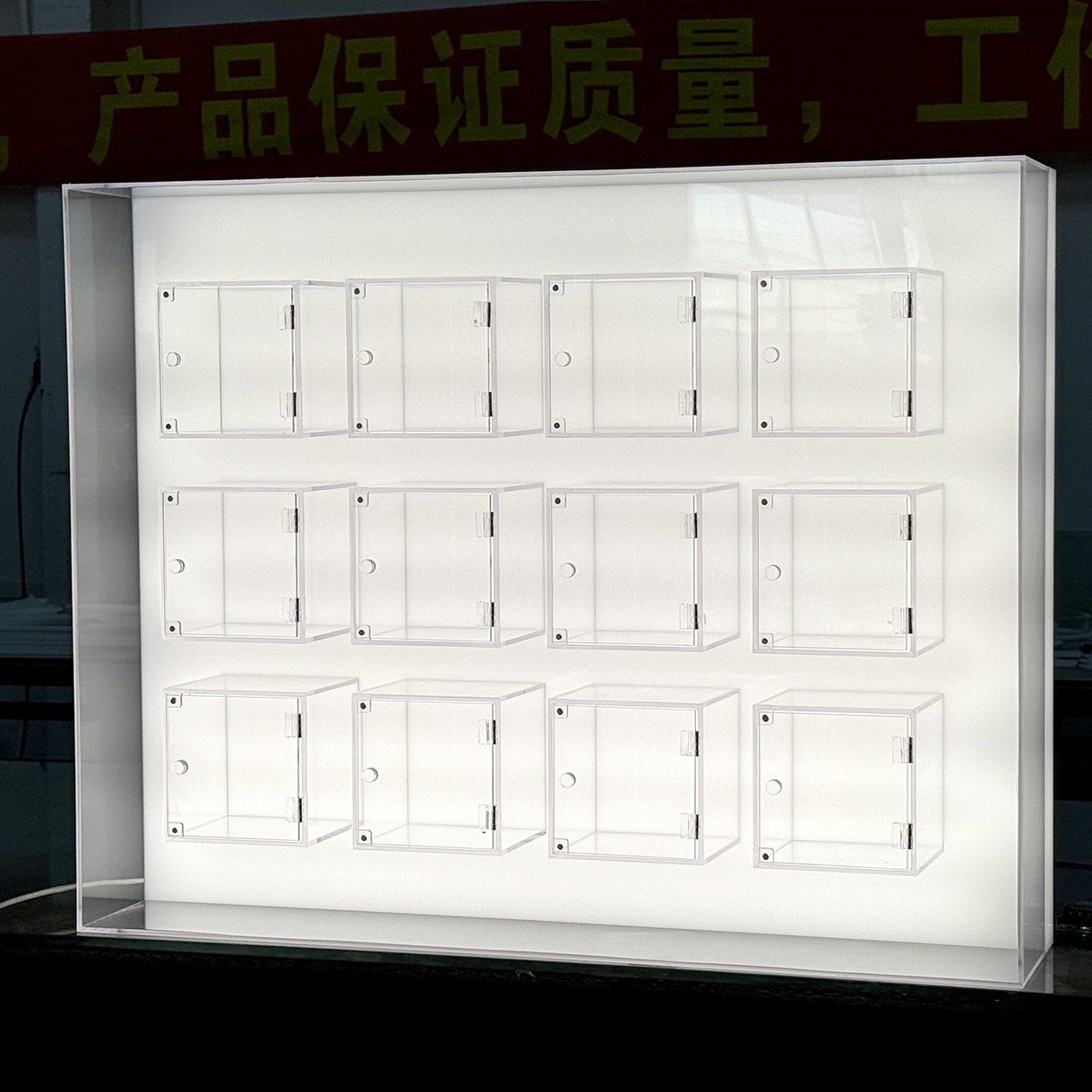定制亚克力手办展示柜模型收纳柜玩偶玩具展柜高透明磁吸柜门防尘柜 图片 3