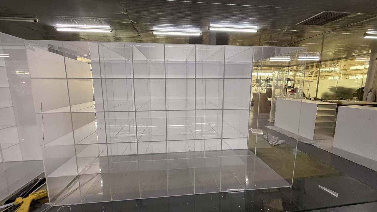 北京亚克力加工厂定制多层多格有机玻璃展示柜实验室留样收纳柜子 图片 5
