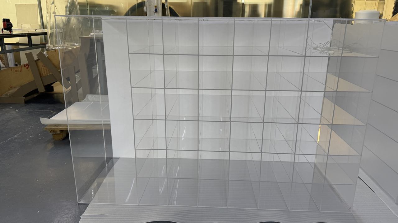 北京亚克力加工厂定制多层多格有机玻璃展示柜实验室留样收纳柜子 图片 6